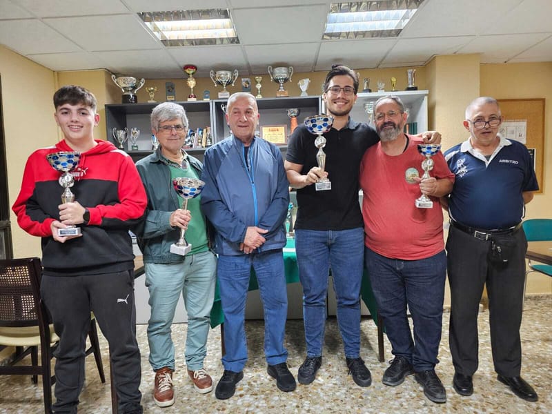 Aspe en el pódium de los Provinciales Individuales de Ajedrez