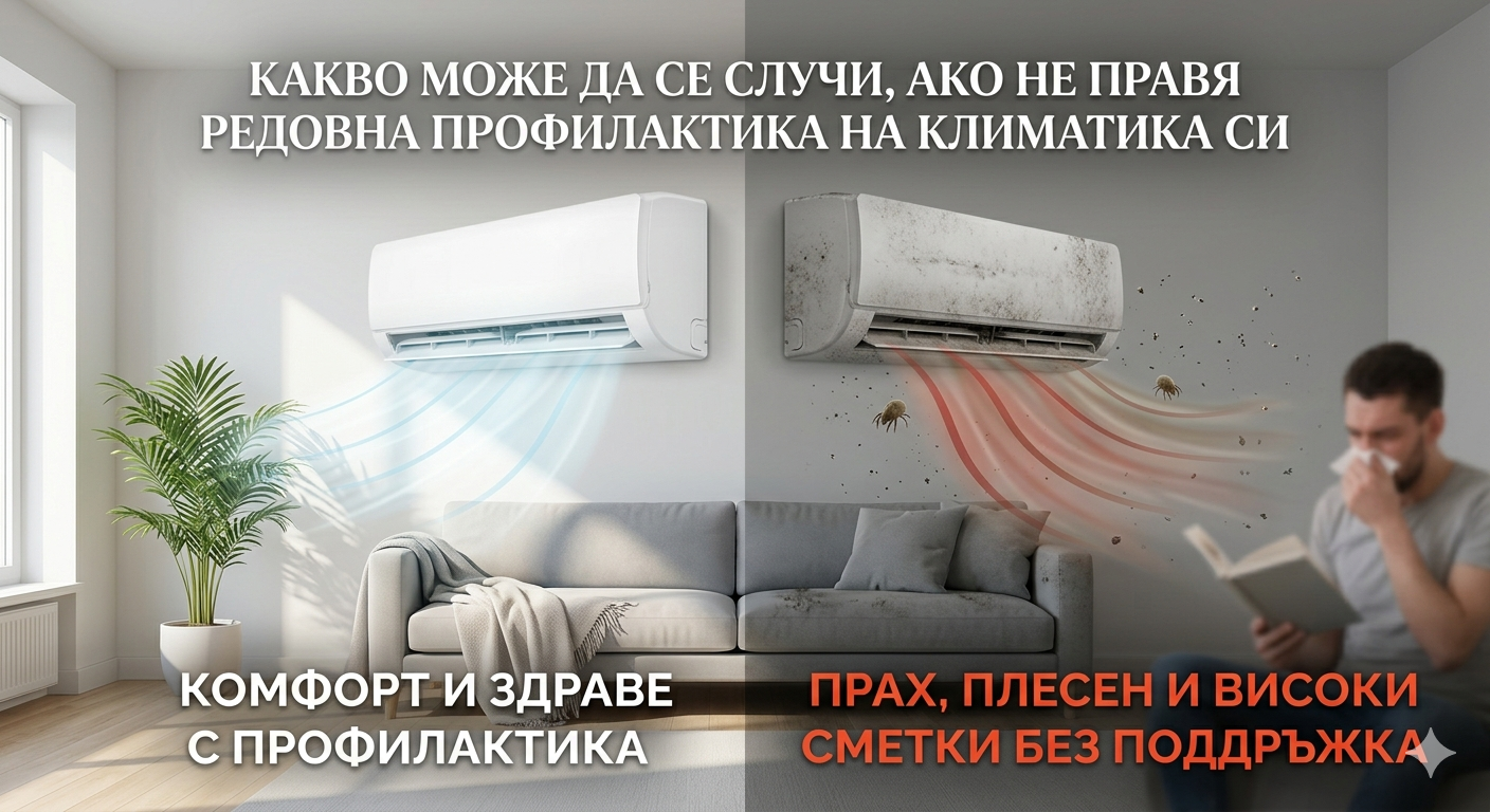 Защо "спестяването" от профилактика на климатика всъщност ни излиза скъпо?