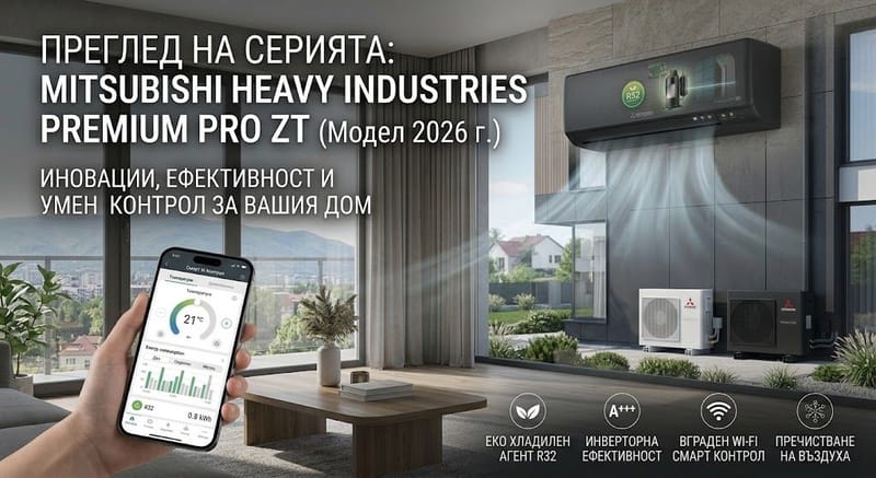 Новите климатици на Mitsubishi Heavy Industries - Premium Pro ZT, модел 2026 г.