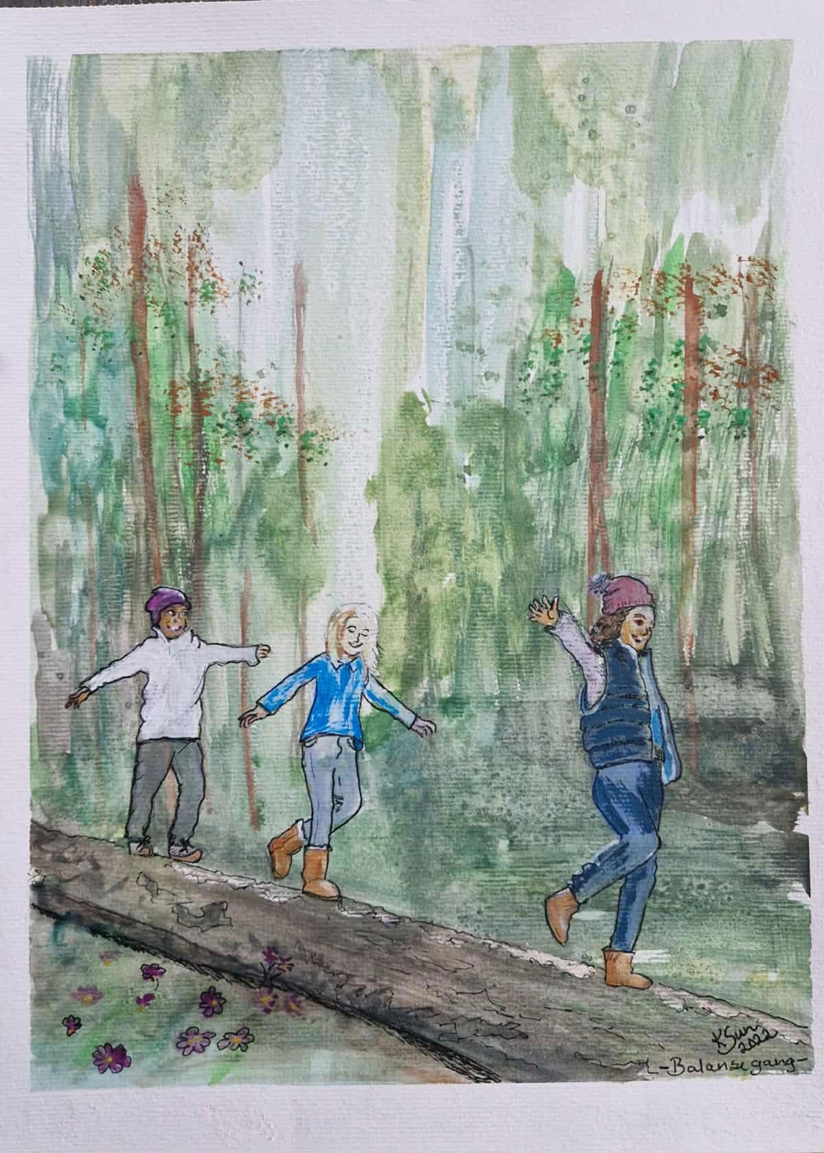 "Balansegang" kr 500,-