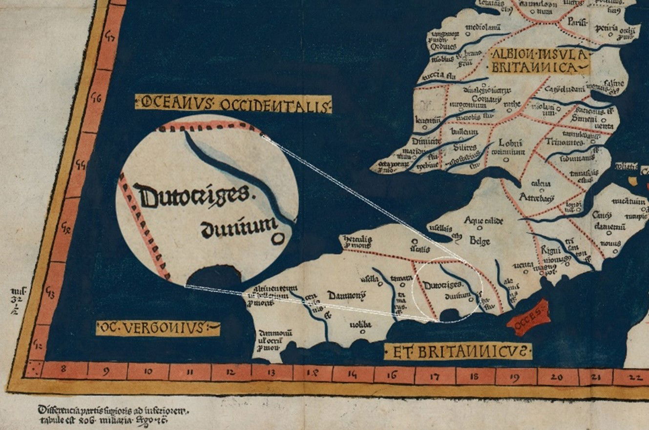 Map showing geographical locations of celtic tribes