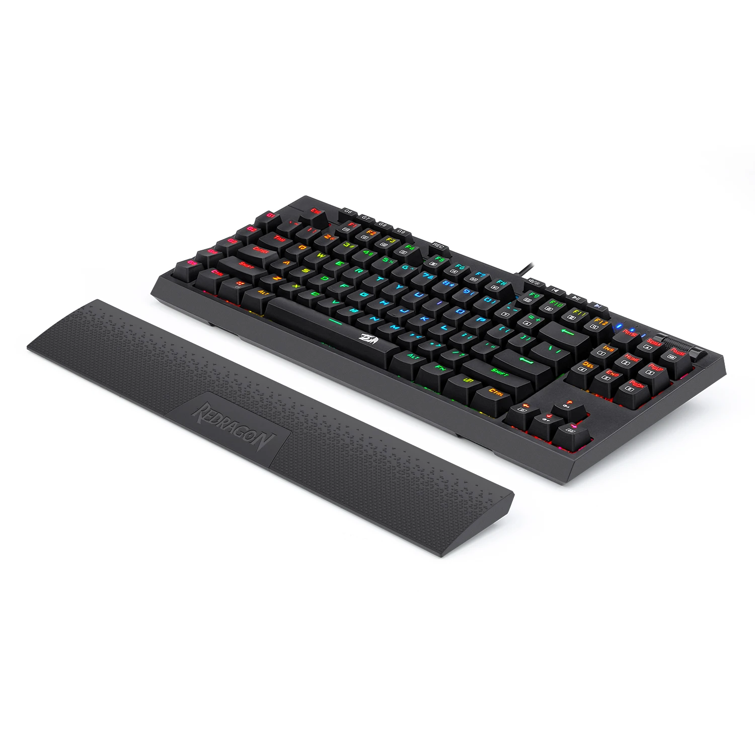 Popular Redragon K588 RGB 102 Keys Wrist Rest Mechanical Gaming Keyboard For Gamer