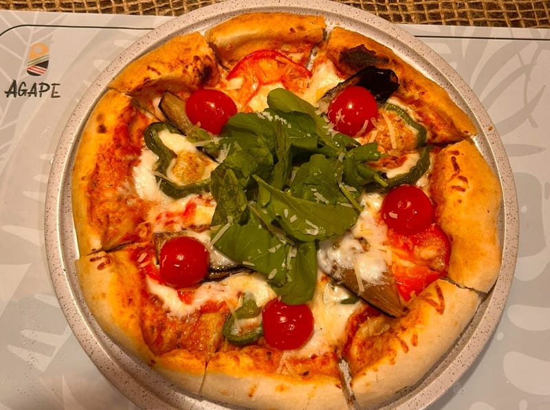 بيتزا خضار Vegetable pizza