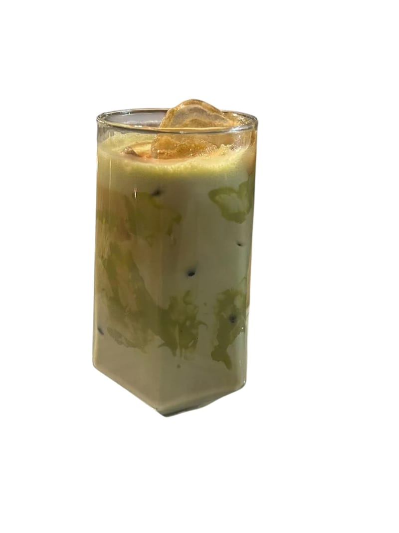ice pistachio coffee ايس بيستاشو لاتيه