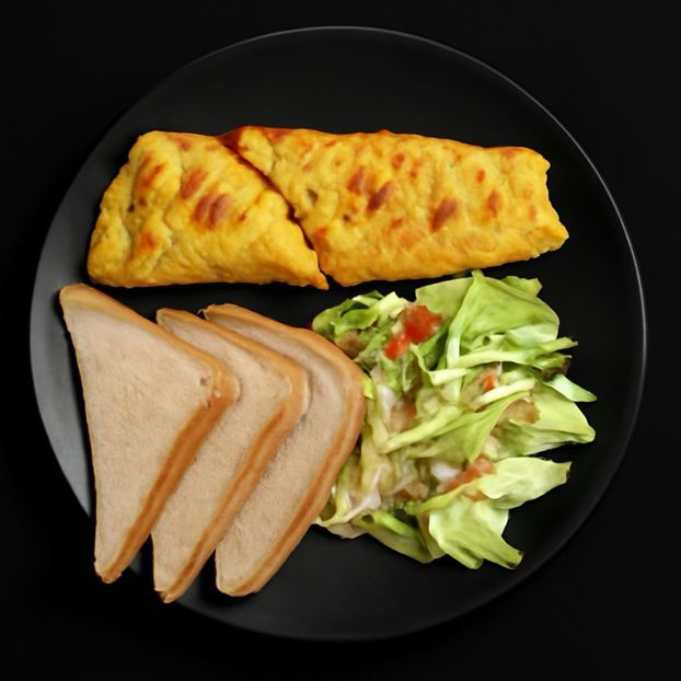 رول البيض بالدجاج Egg roll with chicken
