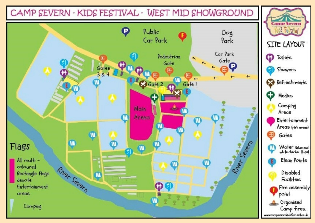 Información sobre el festival para campistas