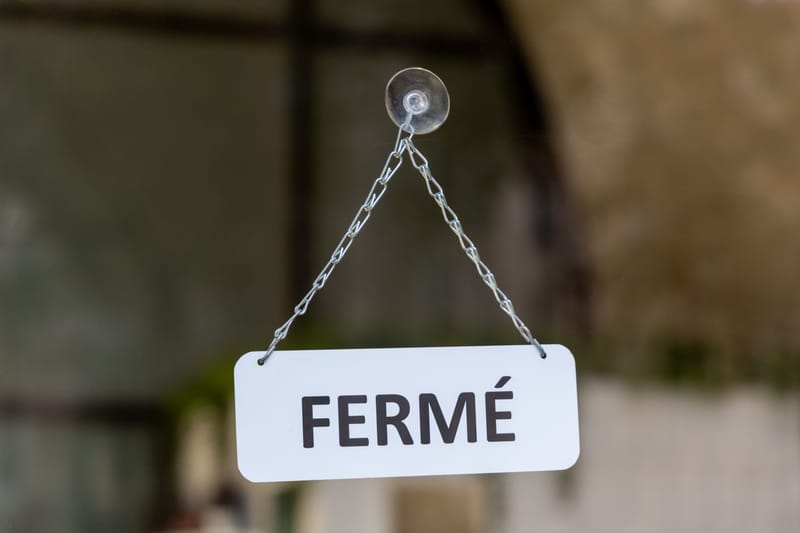 JOURS FERMES EXCEPTIONNELLEMENT