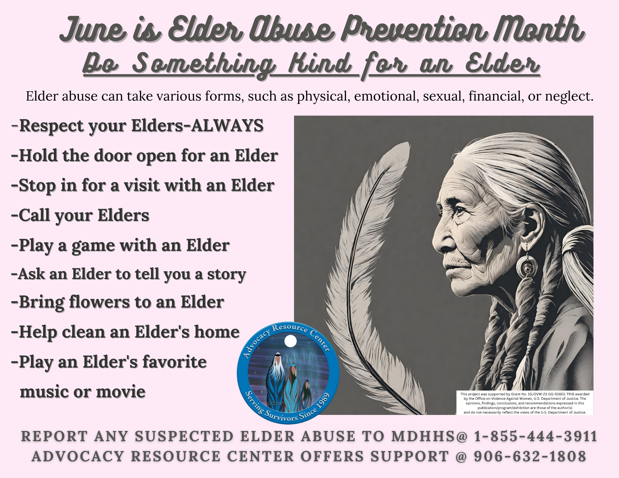 June: Elder Abuse Awareness Month