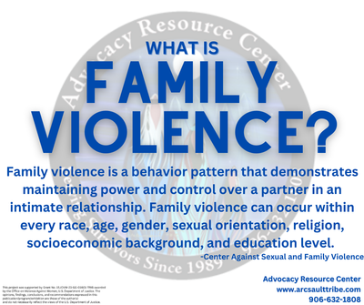 March is Family Violence Awareness Month