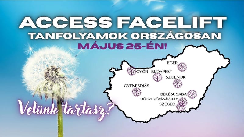 Access Facelift tanfolyam Gyenesdiás és ország szerte