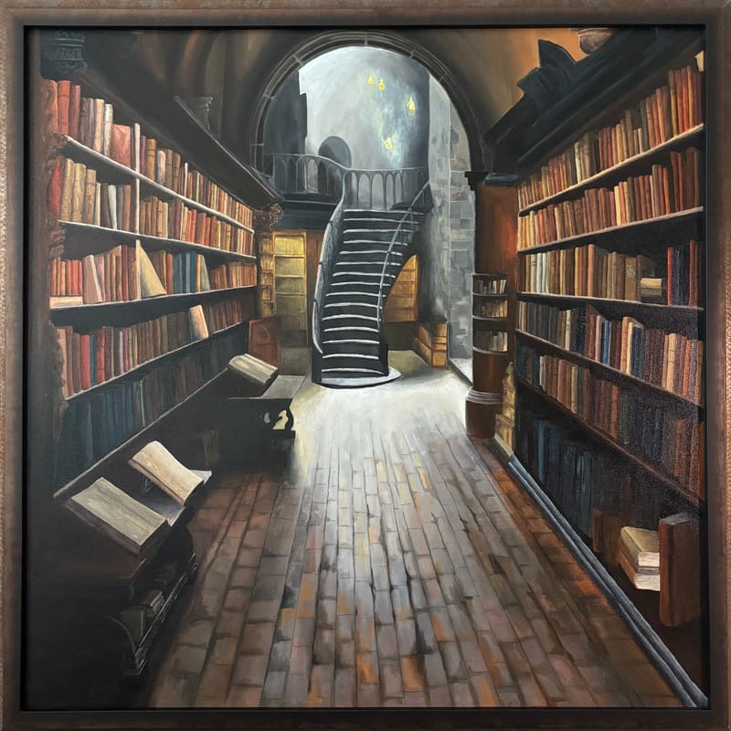 70 x 70 cm obraz namalowany na prezent