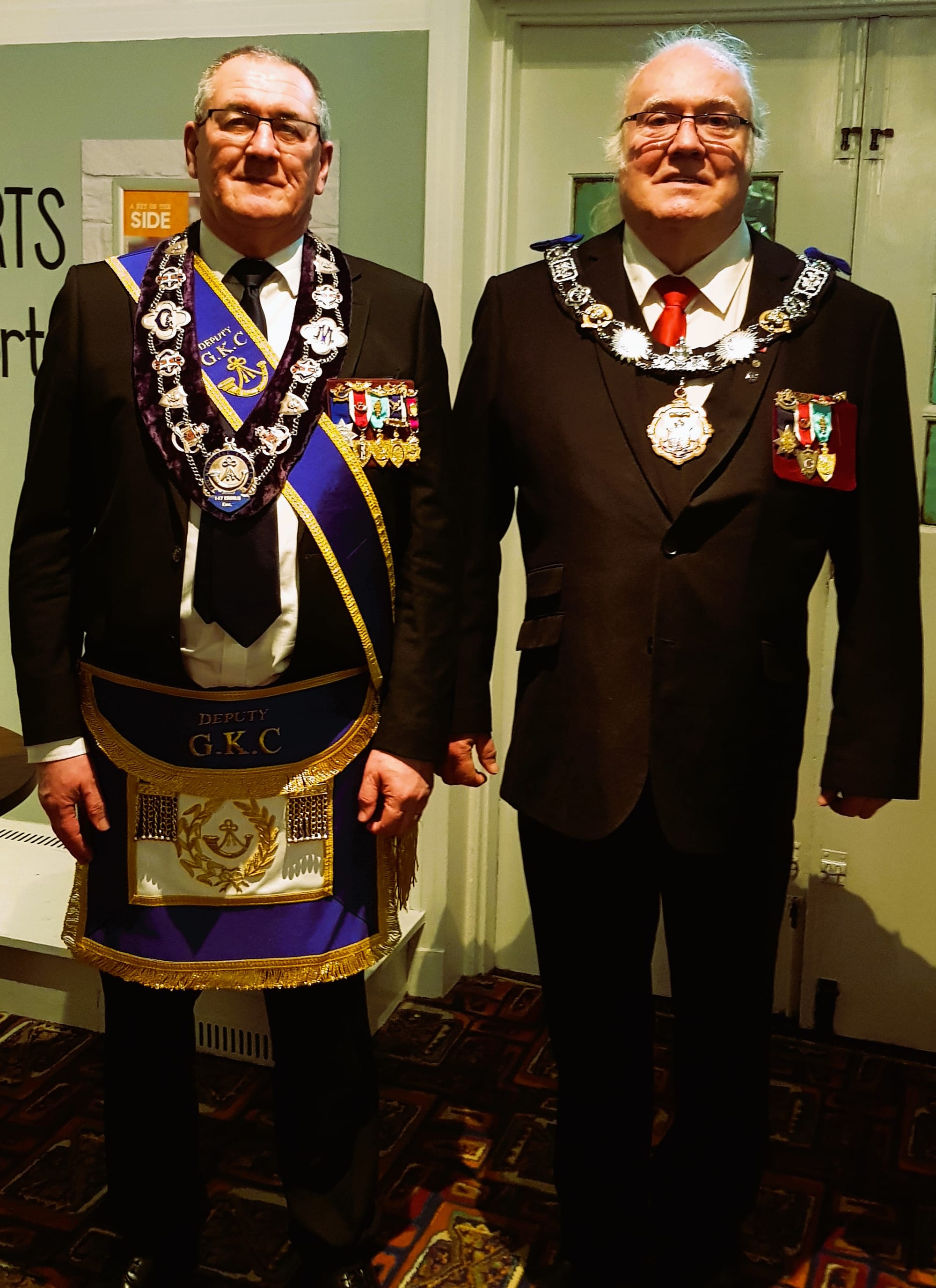 SKC Neville Dart DGKC with SKC Stephen Preston GKC