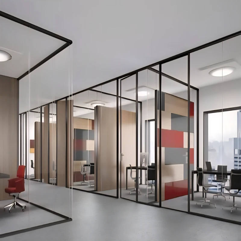 تركيب مكاتب زجاج وقواطع سيكوريت بالرياض