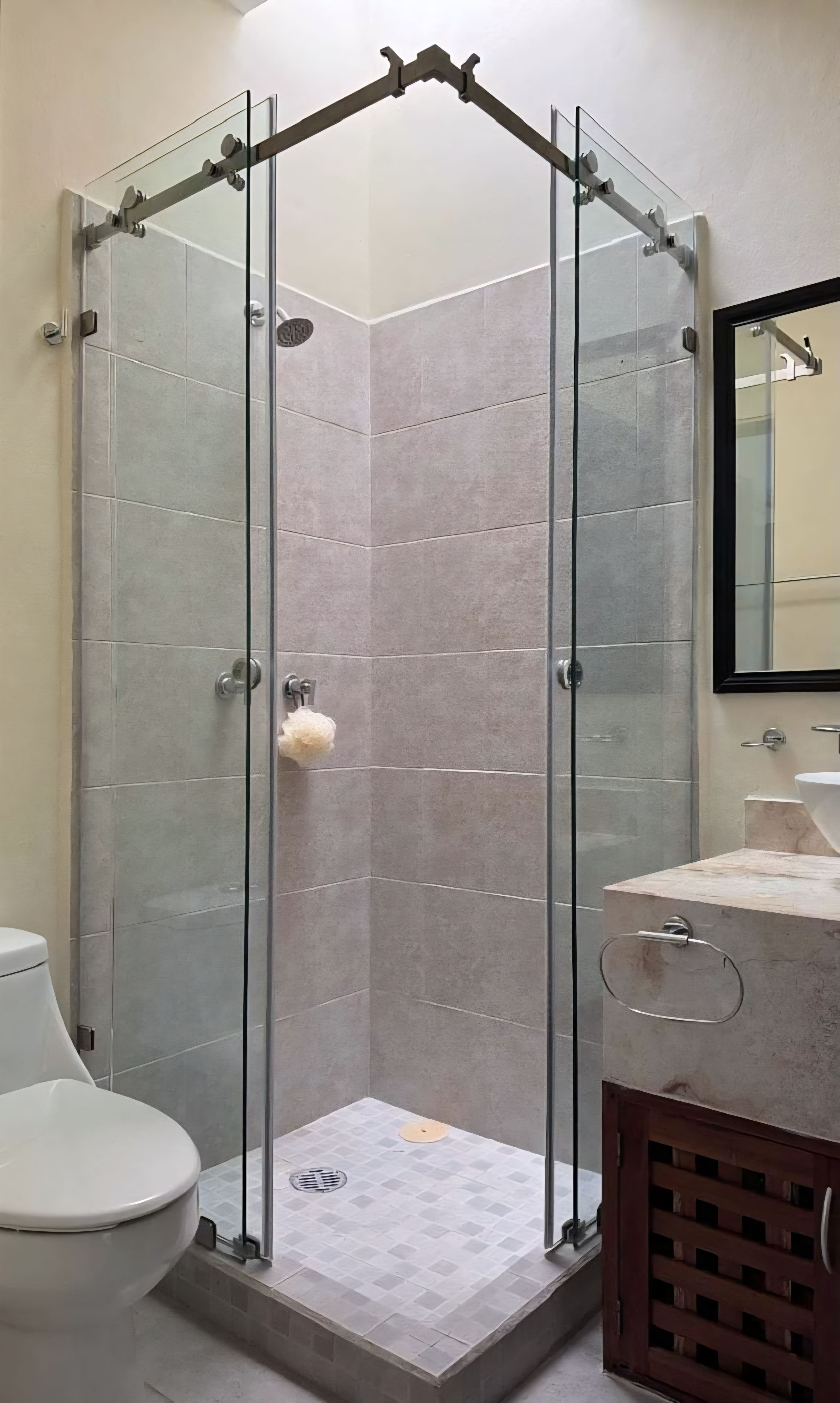 تركيب باب زجاج شاور زاوية بالدمام الخبر القطيف