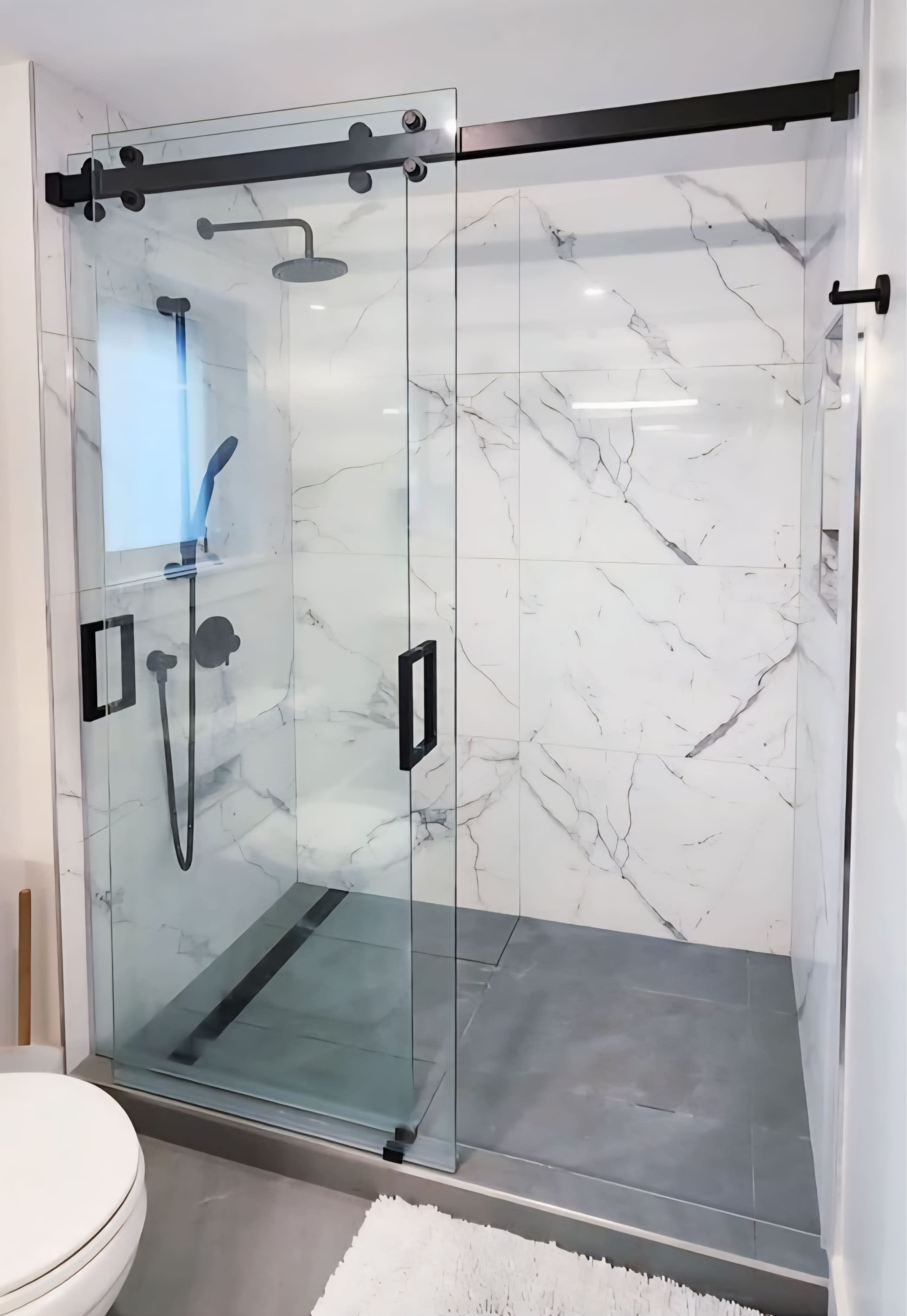 كابينة شاور زجاج باب سحاب بالدمام الخبر القطيف