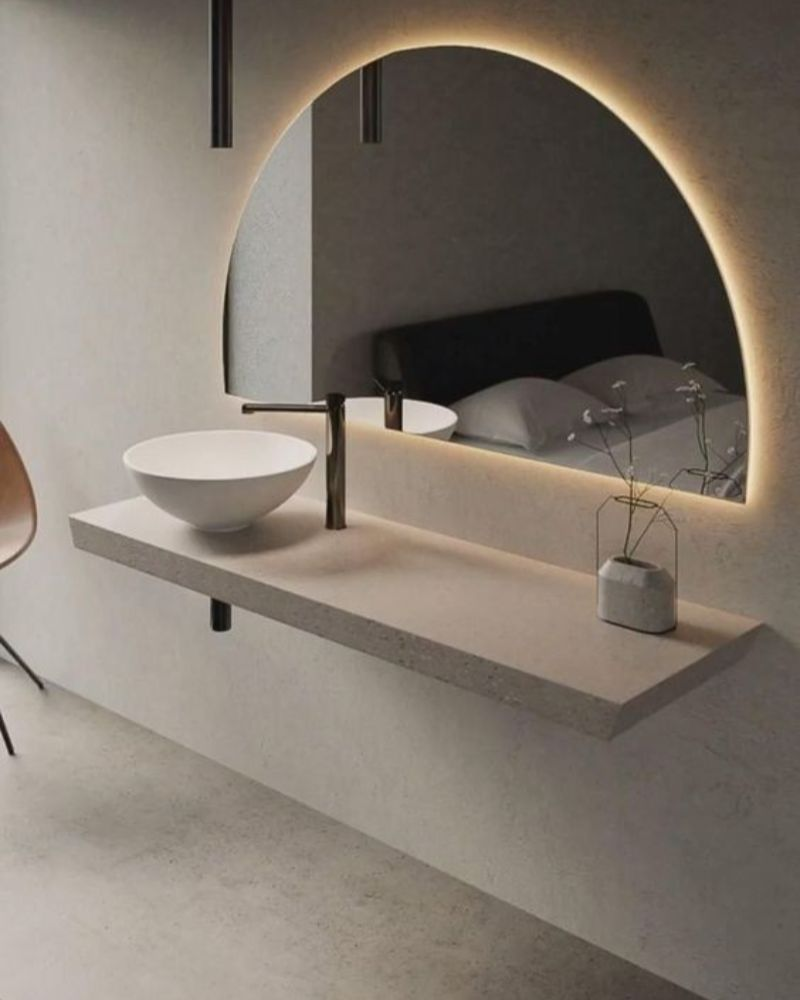 مرايا مغسلة قوس