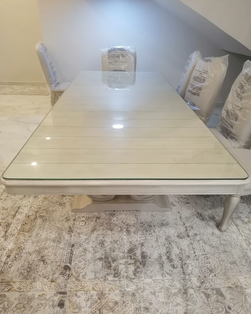 زجاج طاولات ناعم مشطوف