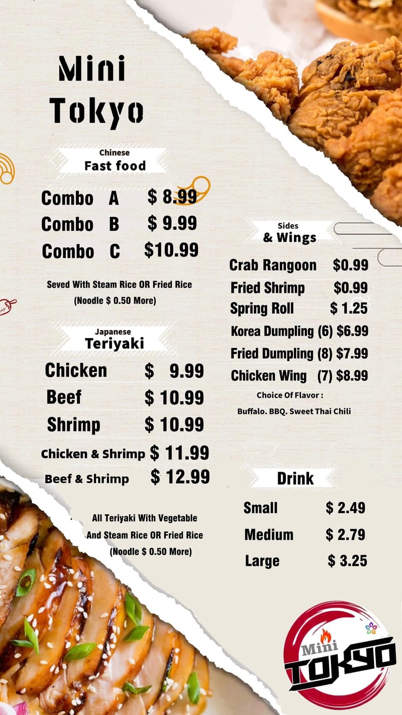 Chinese fast food & Japanese teriyaki grill