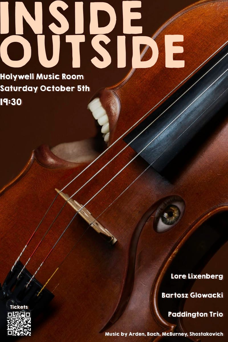 Inside Outside. Paddington Trio at Holywell Music Room