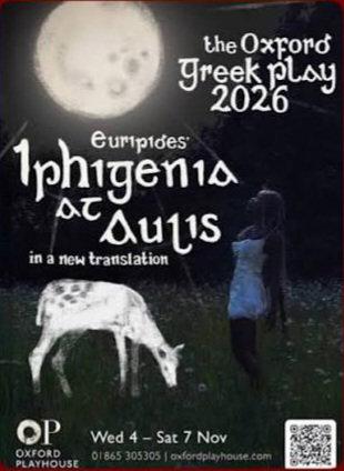 Iphigenia at Aulis. Oxford Playhouse 4-7 Nov 2026