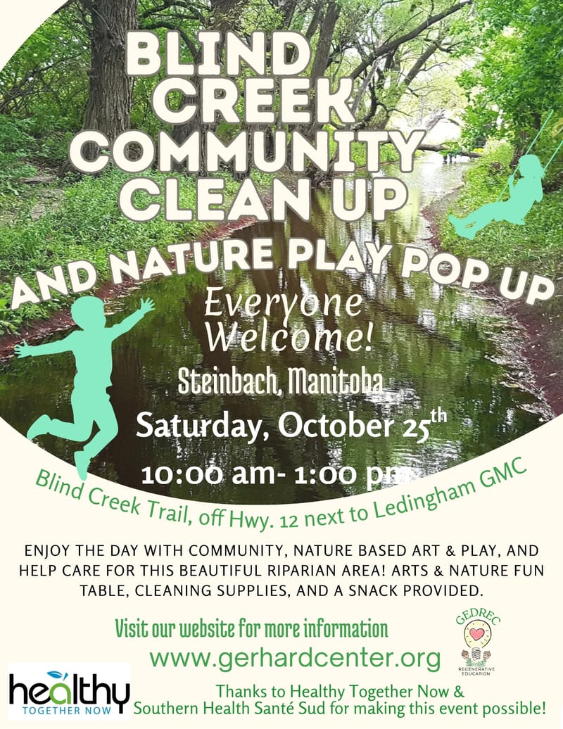 Blind Creek Community Clean Up and Nature play pop up!