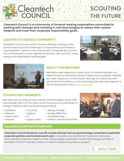 THE cleantech COUNCIL STORY image