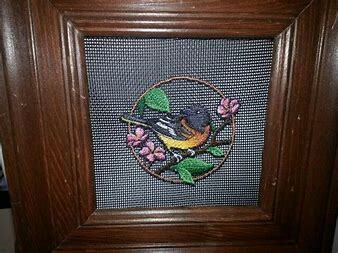 Embroidery NG on Window Screen