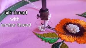 West Valley NG Silk embroidery by machine