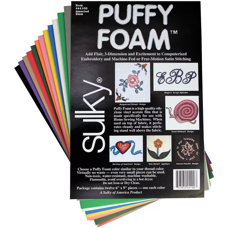 Embroidery NG Puffy foam