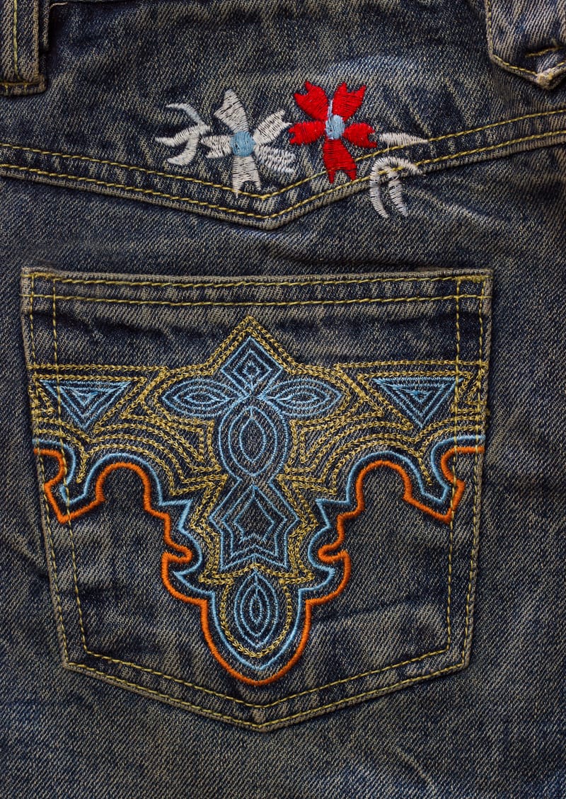 Embroidery NG Embroider on denim