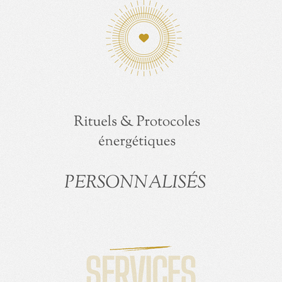 ✨ Nouveau service : rituel / protocole spirituel sur mesure ✨
