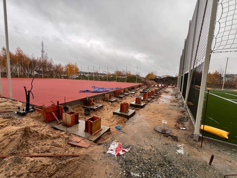 Wykonanie ław i stóp fundamentowych.