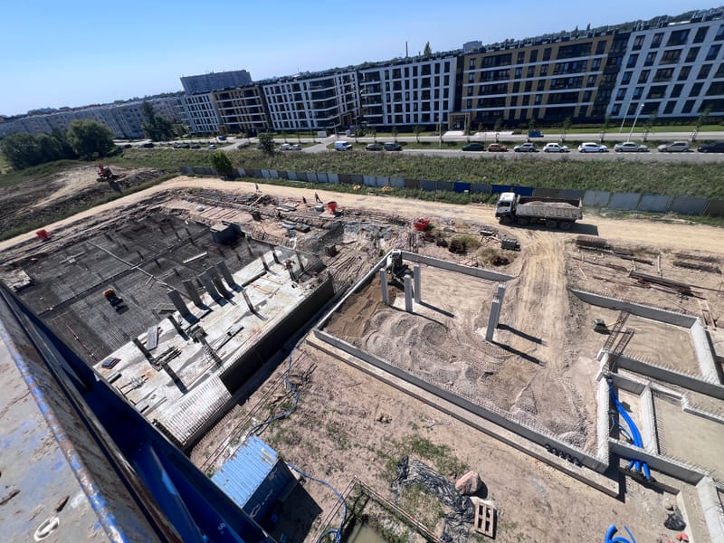 Wykonanie konstrukcji 3 budynków wielorodzinnych.