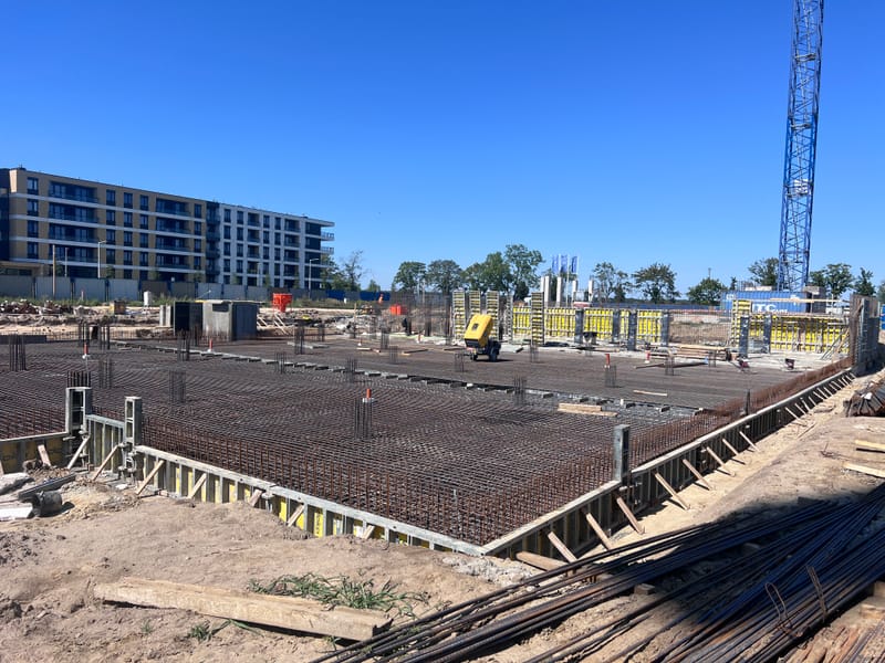 Wykonanie konstrukcji 3 budynków wielorodzinnych.