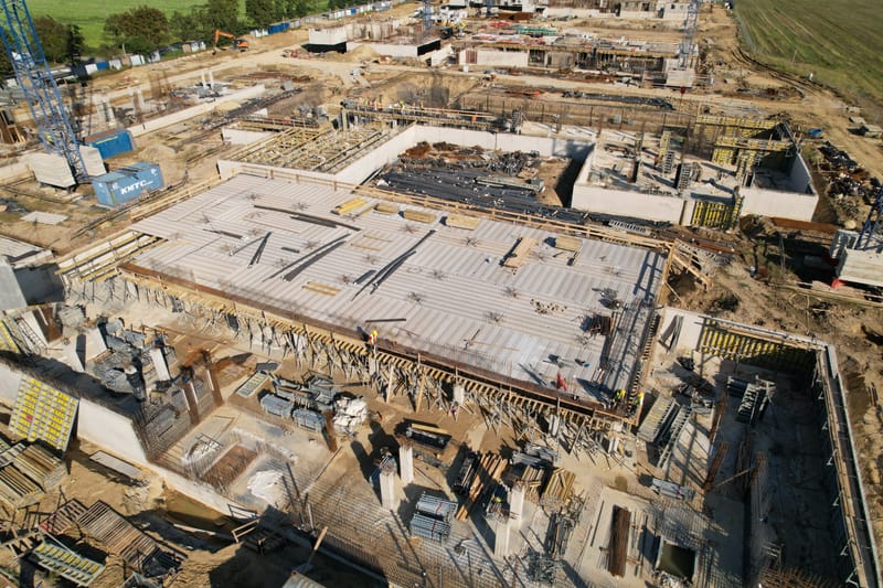 Wykonanie konstrukcji 3 budynków wielorodzinnych.