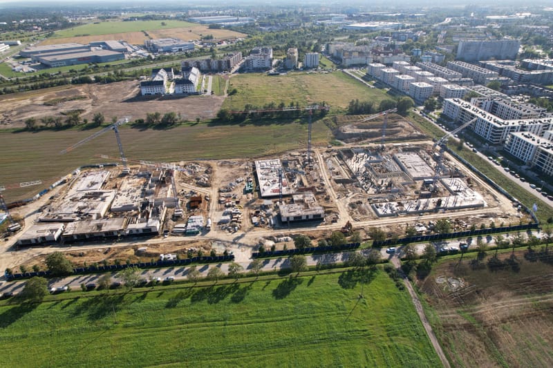 Wykonanie konstrukcji 3 budynków wielorodzinnych.