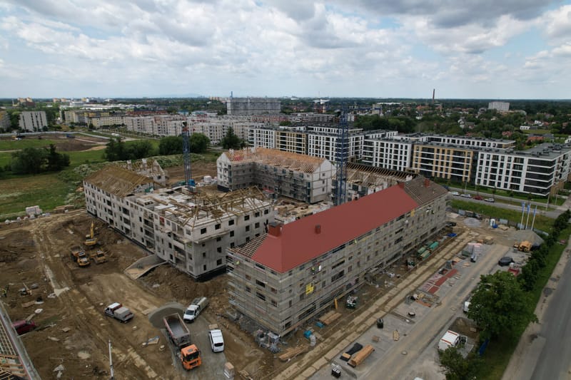 Wykonanie konstrukcji 3 budynków wielorodzinnych.