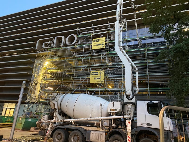 Prace konstrukcyjne żelbetowe na działającym obiekcie