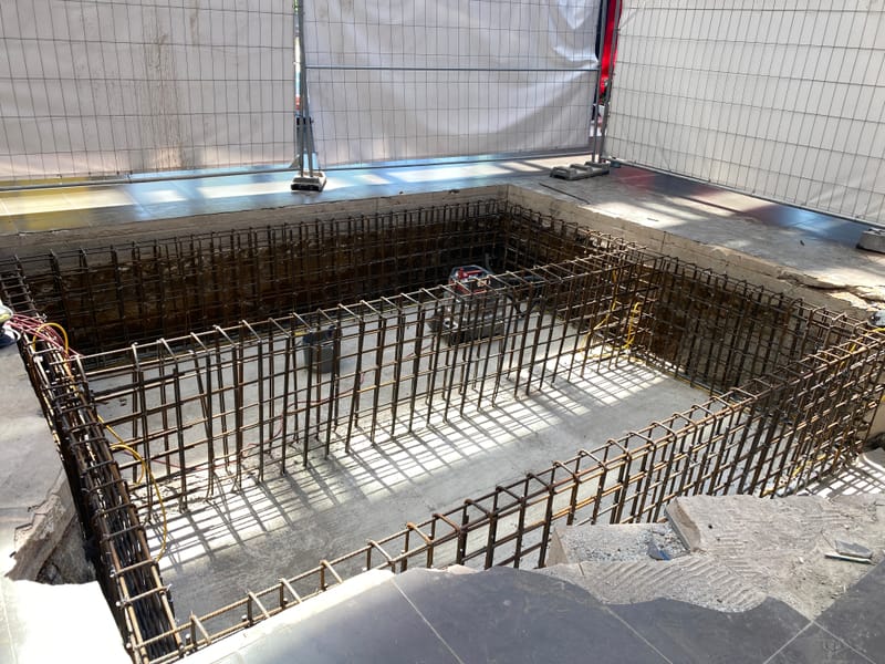 Prace konstrukcyjne żelbetowe na działającym obiekcie