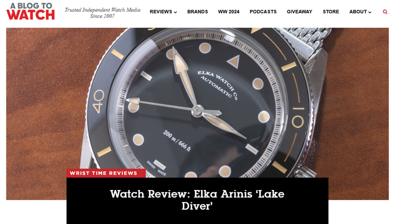Watch Review: Elka Arinis ‘Lake Diver’