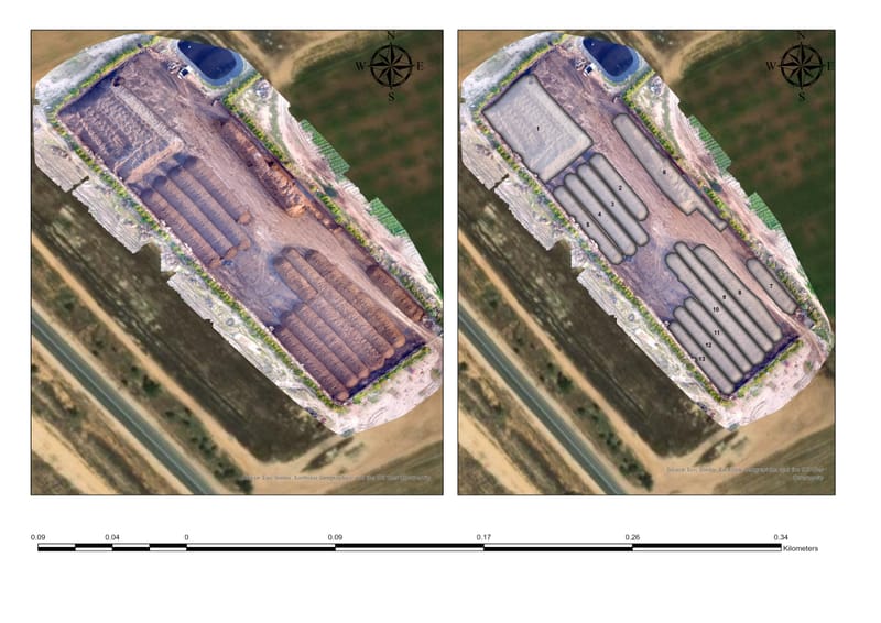 צילום רחפן למדידת נפח