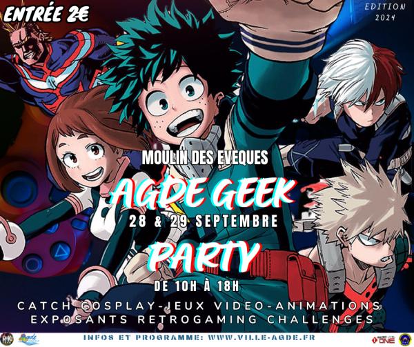 Agde Geek Party - Les 28 et 29/09/24