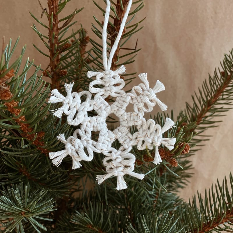 Makramé karácsonyfadísz készítő workshop