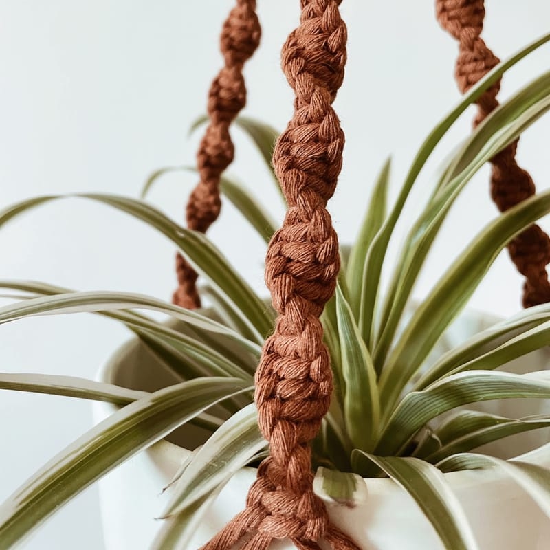 Makramé virágtartó készítő workshop