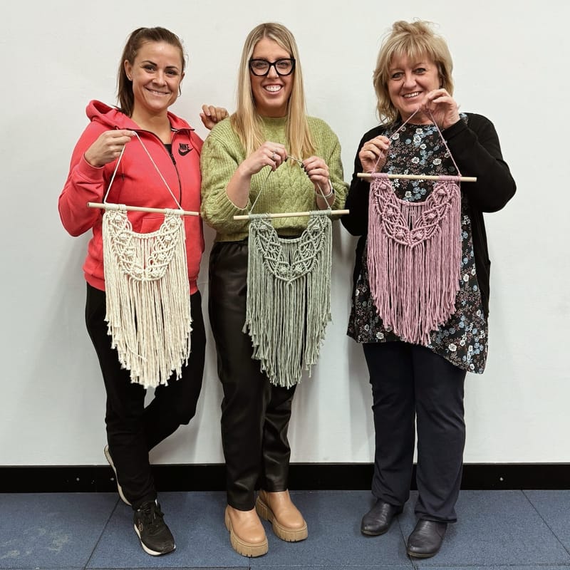 Makramé fali dekoráció workshop
