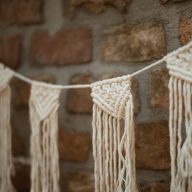 Makramé girland készítő workshop