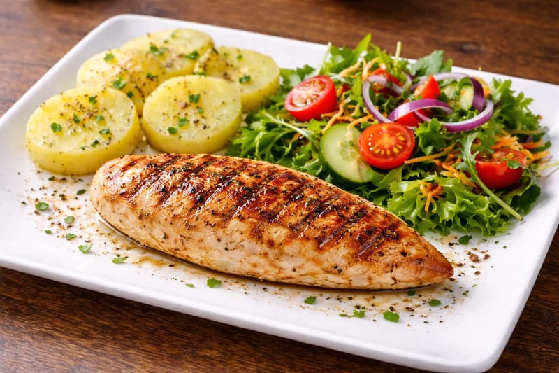 FILETE DE POLLO A LA PLANCHA