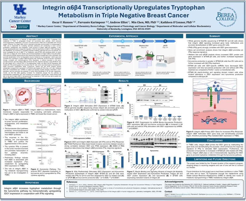 Integrin α6β4 Transcriptionally Upregulates Tryptophan Metabolism in Triple Negative Breast Cancer