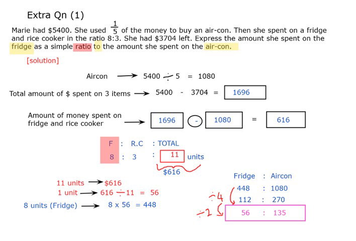 Primary 5 Maths word problems (Sample 02) - R'Ace Educo