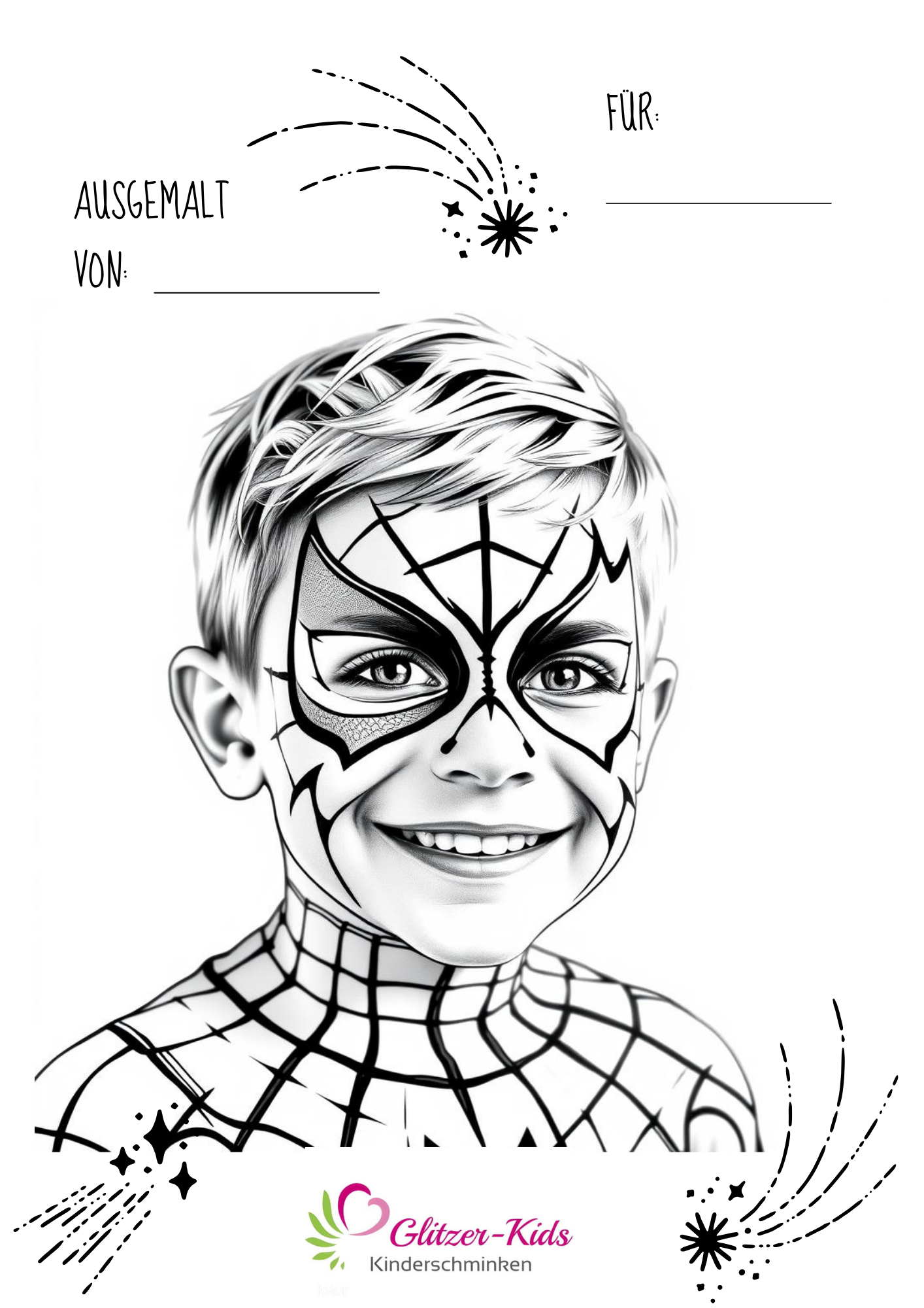 Ausmalbild Spider-Man